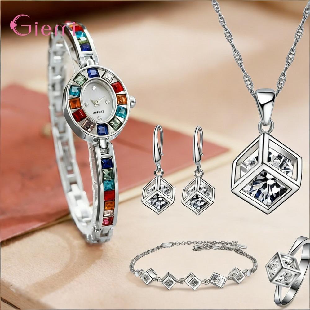 Best Jewelry Watches For Women - Красивый комплект украшений из стерлингового серебра