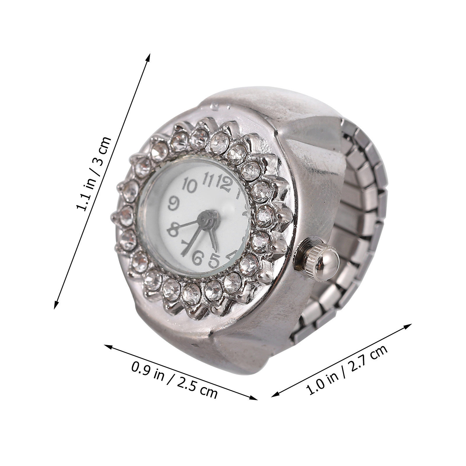 Блестящие часы-кольцо с брилли – обзор и цена Unique Jewelry Watches